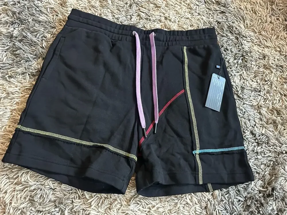 Cloak Brand Prism Rainbow Stitch Flaired Sweatshorts Size Small